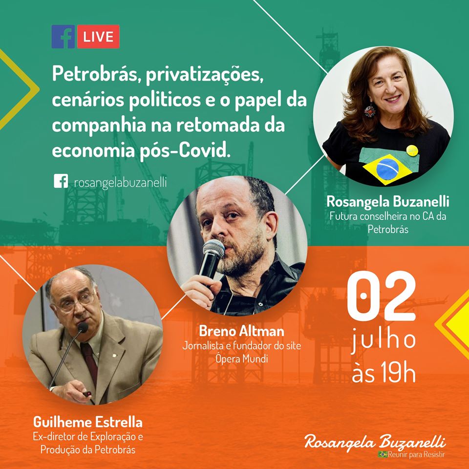 Petrobrás, pandemia, privatizações, cenários politicos e o papel da companhia na retomada da economia brasileira pós-Covid.
