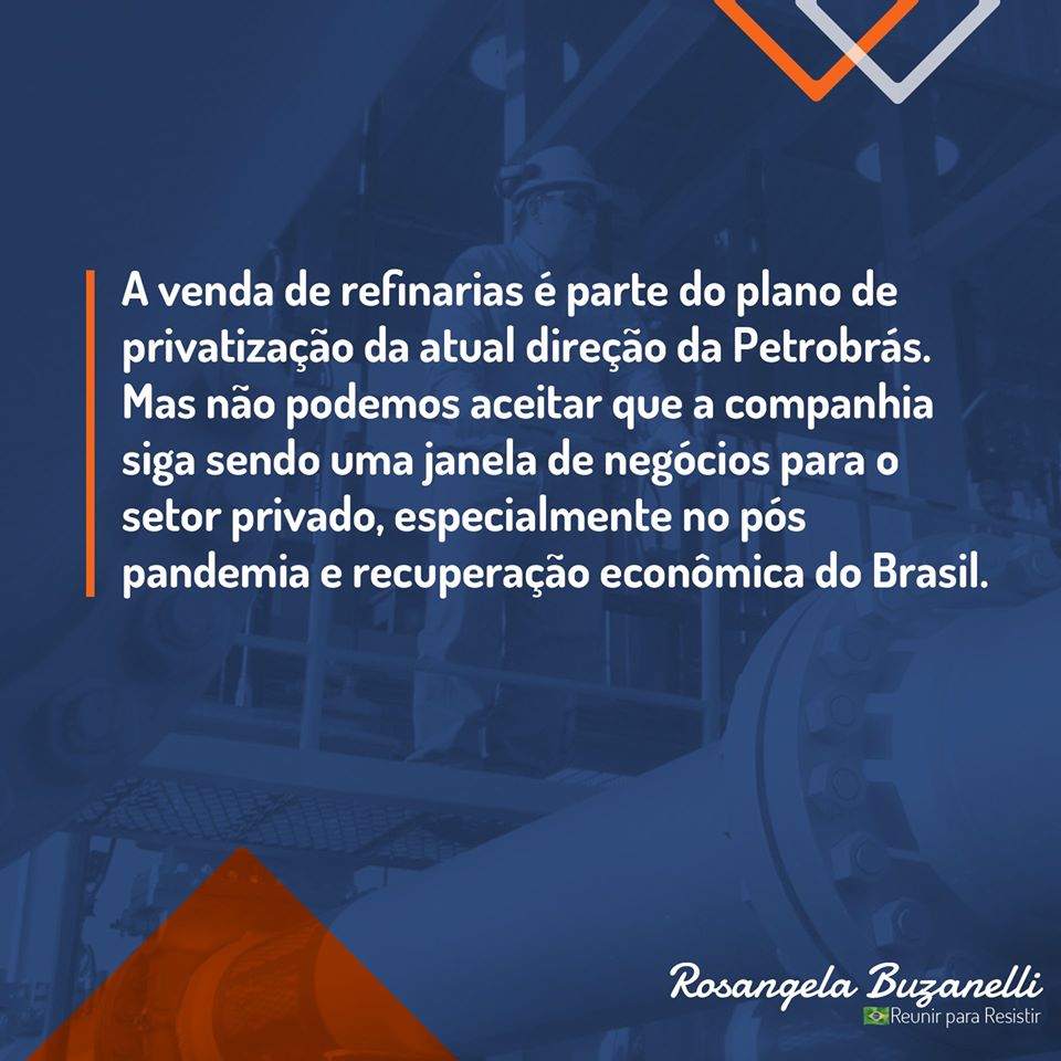 A venda de refinarias é parte do plano de privatização da Petrobrás