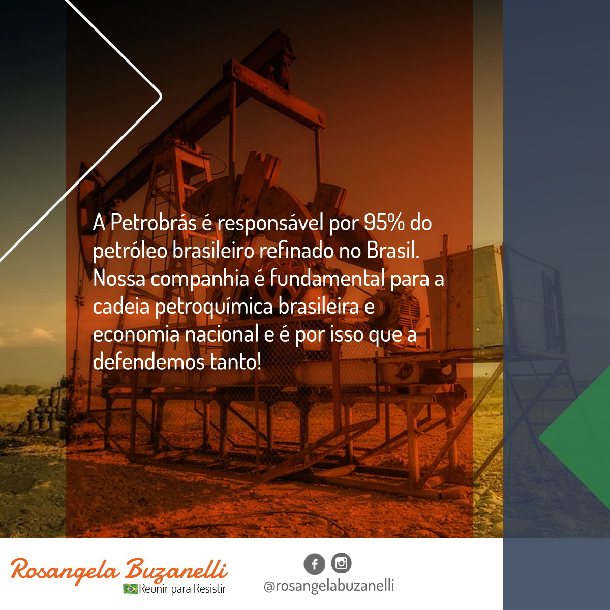 A Petrobrás é responsável por 95% do petróleo brasileiro refinado no Brasil
