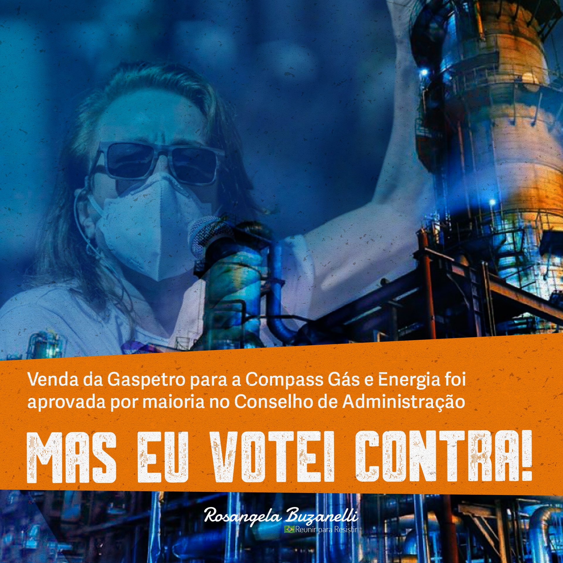 Conselheira vota contra assinatura do contrato para venda da Gaspetro