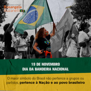 Símbolo da pátria, a bandeira nacional é de todos os brasileiros