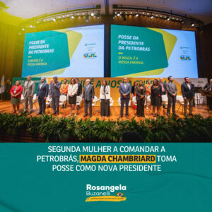 Posse de Magda Chambriard é prestigiada por presidente Lula, Janja, ministros, autoridades e petroleiros